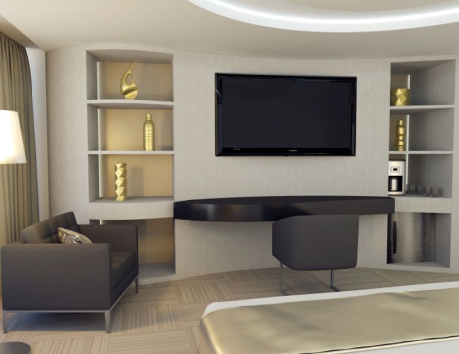 Hotel Las Americas Golden Tower Panama Exterior photo 3D rendering of a bedroom