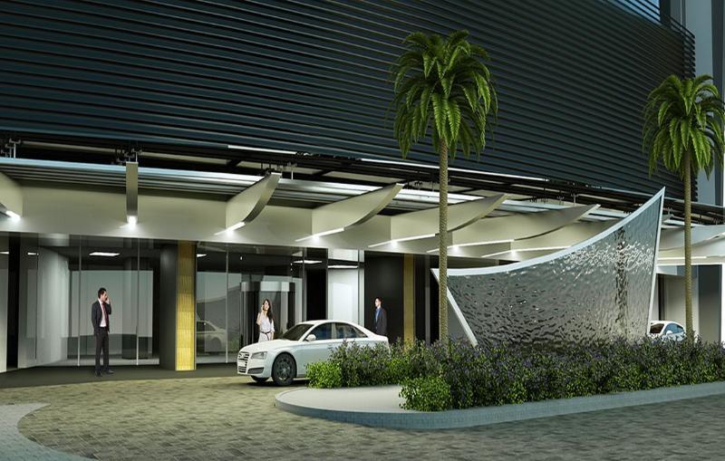 Hotel Las Americas Golden Tower Panama Exterior photo The entrance of the hotel